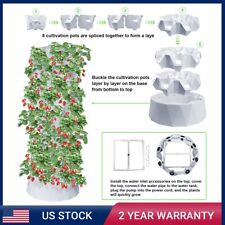 80 Pots Hydroponics Tower Set Hydroponic Growing System Indoor Outdoor Garden US picture