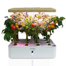 NNEMB 12 Pod Indoor Hydroponic Growing System-with Water Level Window & Pump-Whi picture