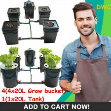 Hydroponics Deep Water Culture DWC Hydroponic Grow System, 5 Gallon [Set of 1+4] picture