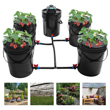 DWC Hydroponics Grow System Set Deep Water Culture 5 Gal 5 Grow Bucket Complete picture
