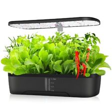 12 Pods Hydroponics Growing System, Herb Garden Kit Indoor Adjustable Height picture