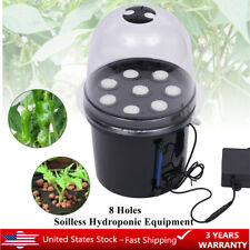 8 Holes Hydroponic Growing System Indoor Herb Garden Starter Kit  Grow System picture