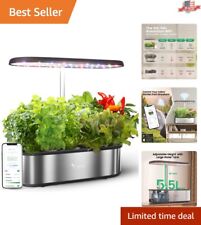 Smart Hydroponic System - 12 Pods - LED Lighting - Fast Growth - App & WiFi picture