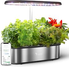 Smart Hydroponics Growing System LetPot 12 Pods Indoor Garden Real 24 Watt Light picture