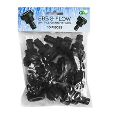 Ebb and Flow Hydroponics Control System Parts, 3/4” Fill Drain, 10 Pack picture