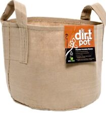 Hydrofarm 30 Gallon Dirt Bag Reusable Planting Pot Tan w/ Handles HGDBT30H picture