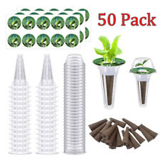 200 PCS Hydroponic-Garden System Seed-Pods Kit-50 Grow Domes, 50 Pod Spare Parts picture