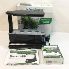 AeroGarden 100304 Black Grey Electric Home Garden System With Seed 3 Pod Kit picture