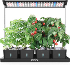 20 Pods Indoor Herb Garden Hyrdroponics Growing System with LED Grow Light and 4 picture