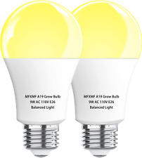 2 Pack LED Grow Light Bulbs A19 Bulb, Full Spectrum Plant Light Bulb, 9... picture