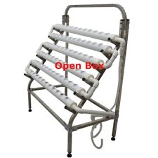 Open Box Terrace Type Hydroponic 66 Plant Site Grow Kit Stainless Steel Holder picture