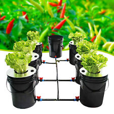 Deep Water Culture 20L (DWC) Hydroponic Soilless Grow Set System 7 Bucket + Pump picture